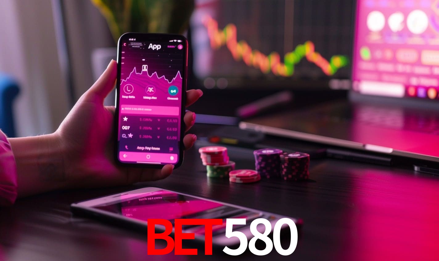 Comparação APP mobile vs versão web da bet580